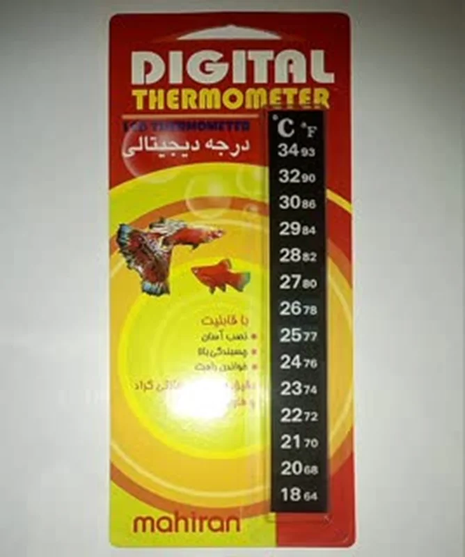 دماسنج نواری آکواریوم ماهیران مدل دیجیتال تایمر